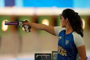 Manu Bhaker won the bronze medal