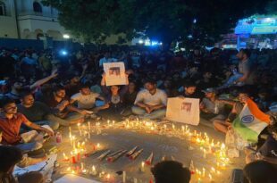 Rajendra Nagar ABVP Candle March