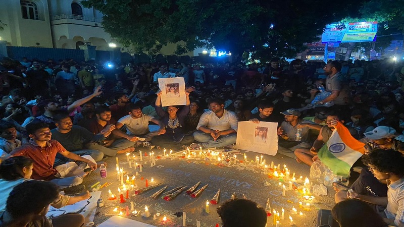 Rajendra Nagar ABVP Candle March