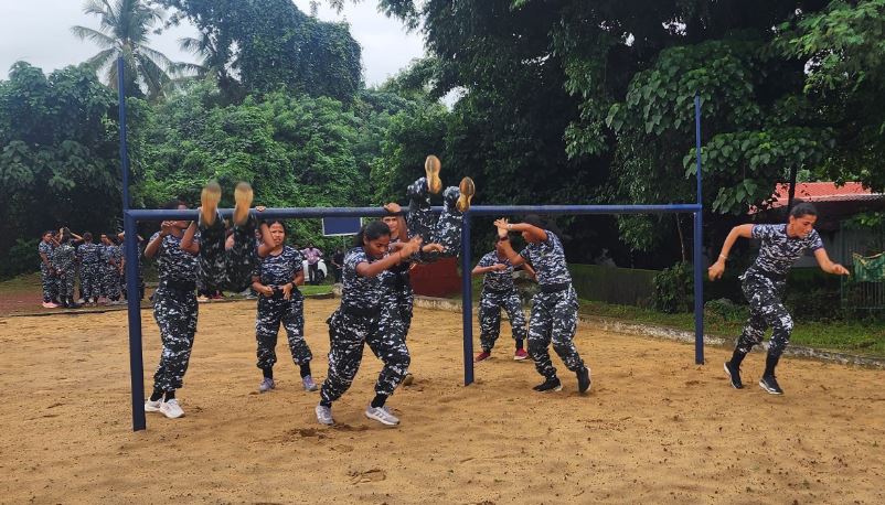 Indian Women's Hockey Team completes intense training session at Indian Naval Academy