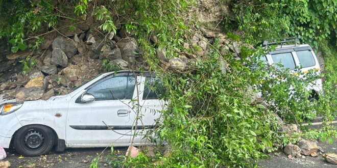 Badrinath Highway closed at three places, vehicles buried under debris