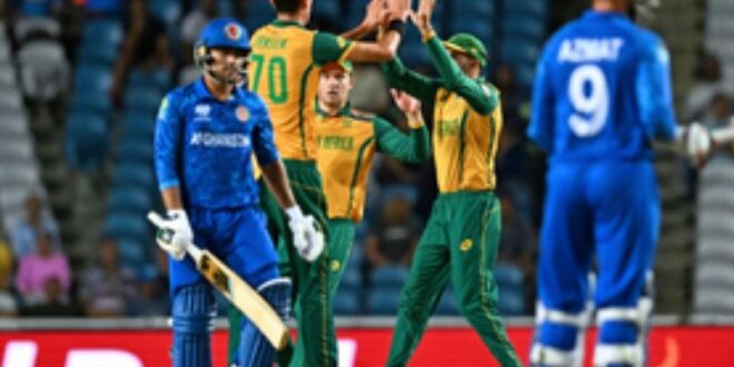 Afghanistan & South Africa for 3 match ODI series