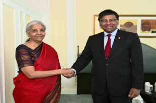 Nirmala Sitharaman met former FATF President T. Raja Kumar