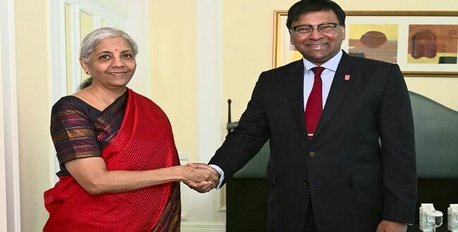 Nirmala Sitharaman met former FATF President T. Raja Kumar