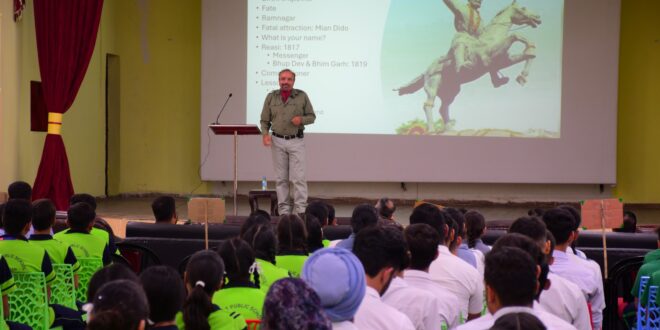 Motivational speech by respected veteran inspires youth