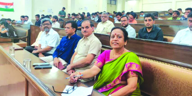 On Space Day, students watched the live telecast of ISRO's program