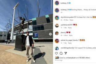 Kuldeep Yadav paid tribute to Shane Warne through an Instagram post