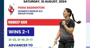 Paris Paralympics: Mandeep Kaur qualifies for quarter-finals