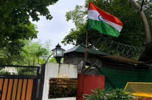 Finance Minister Nirmala Sitharaman hoisted the tricolor at her residence