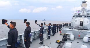 INDIAN NAVAL SHIP TABAR CONDUCTS EXERCISE