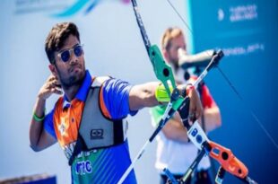 Dhiraj qualifying for quater final recurve mixed