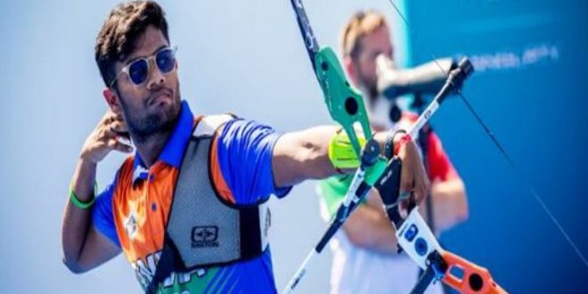 Dhiraj qualifying for quater final recurve mixed