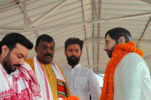 Union Minister Chirag Paswan unveiled the statue of Ram Vilas and Veer Baba Chauhadmal