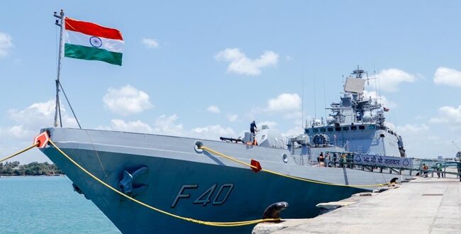 Indian frontline stealth frigate Talwar arrives at Mombasa Port on visit to Kenya