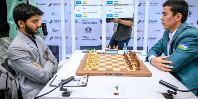 Chess Olympiad, Round 9: Indian men's team plays out a 2-2 draw with Uzbekistan