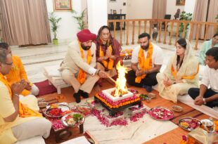 The governor performed a havan for the prosperity and happiness of Uttarakhand