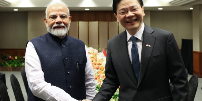 PM Modi held meeting with Singapore PM Lawrence Wong