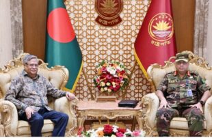 Bangladesh Army Chief meets President Shahabuddin