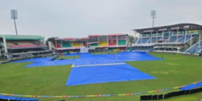 Kanpur Test: Shadow of rain on second day too, drizzle started from morning itself