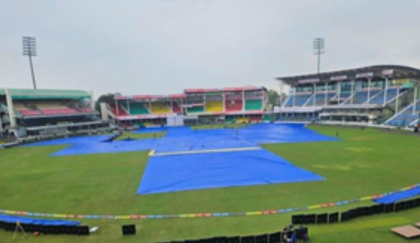 Kanpur Test: Shadow of rain on second day too, drizzle started from morning itself