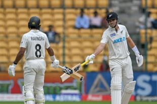 Bengaluru Test: New Zealand scored 402 runs in the first innings, lead by 356 runs