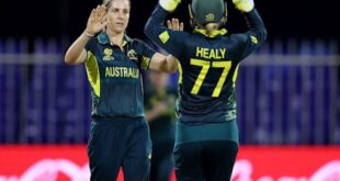 "Women's T20 World Cup: Australia beats Pakistan by 9 wickets"