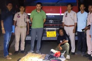 A drugs smuggler arrested with brown sugar worth crores of rupees