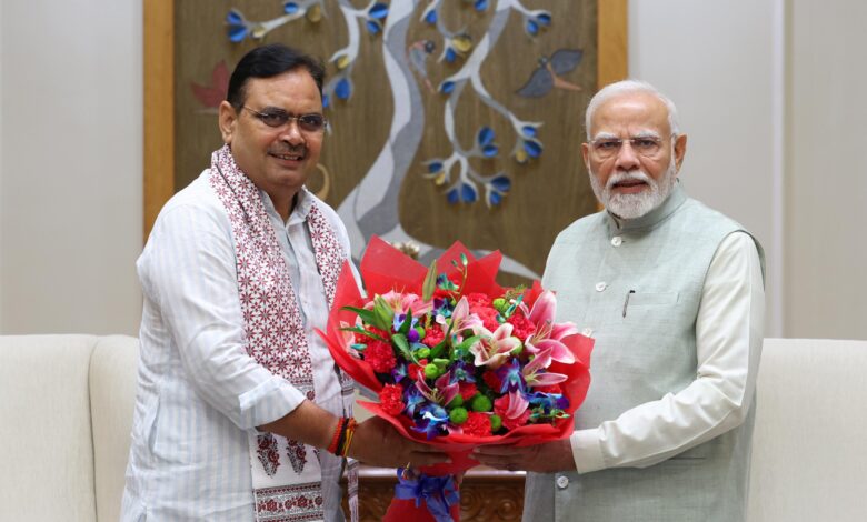 CM Rajasthan Bhajanlal Sharma meets Prime Minister