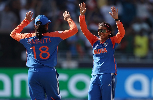 Indian team registered its first win in Women's T20 World Cup 2024, defeated Pakistan by 6 wickets.