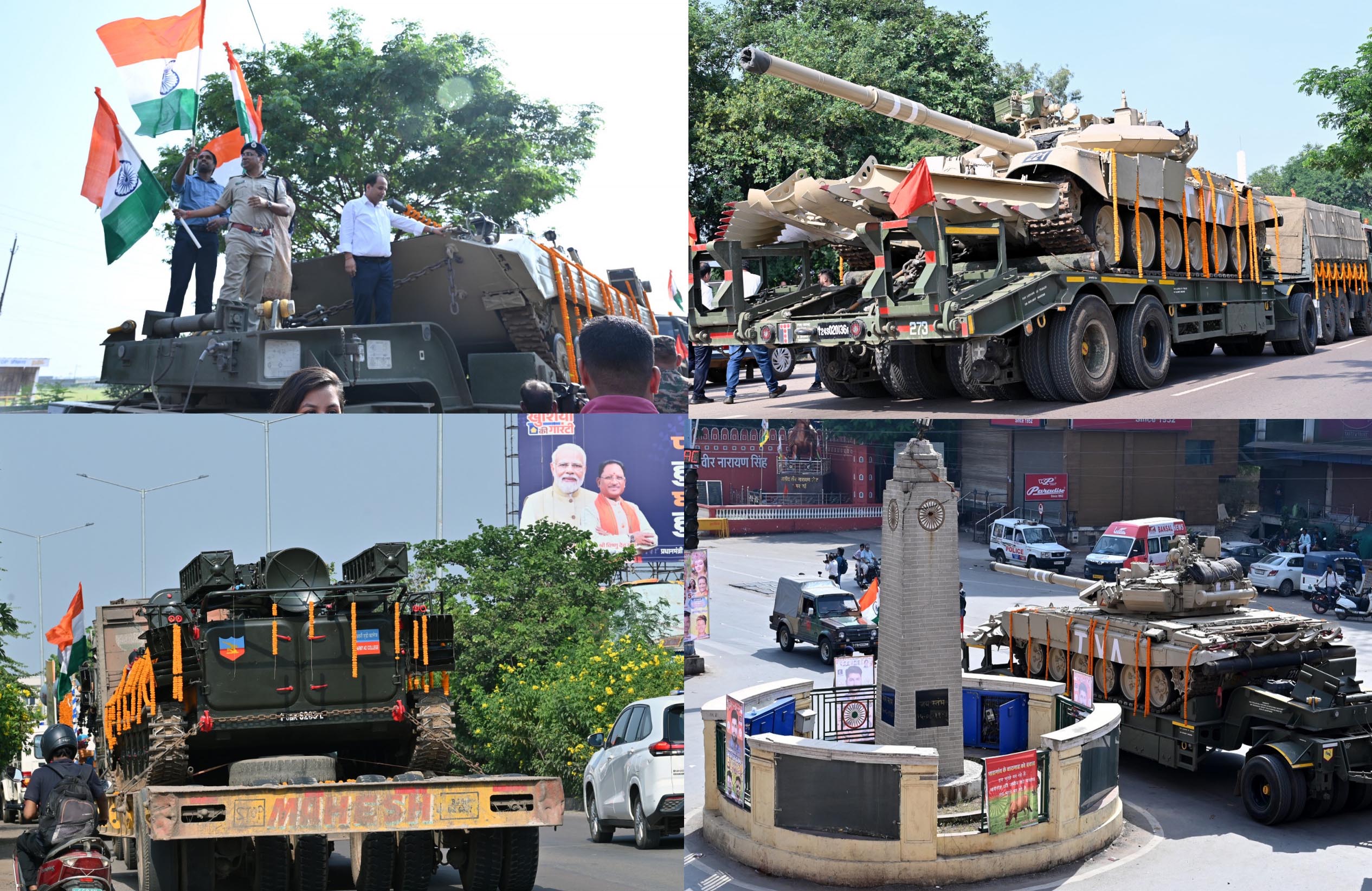 Indian Army's Bhishma tank and other artillery reached the capital.