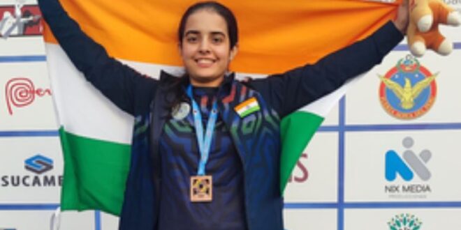 Lima Junior Shooting World Championships: Khushi wins bronze, India's medal tally reaches 15