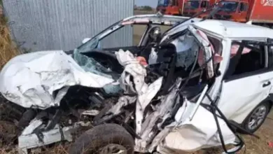 Car collided with truck, two DSPs died tragically; they were going to Hyderabad case