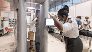 Suspicious movement in woman's bra at airport, security officials shocked