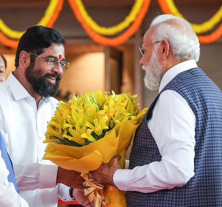 'Bring a fighter plane from Modi baba...': PM Modi smiles at Eknath Shinde's grandson's sweet demand