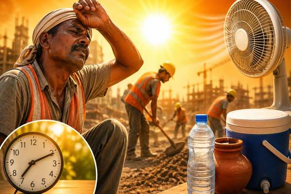 हीटवेव में श्रमिकों की सुरक्षा: केंद्र सरकार की नई एडवाइजरी जारी