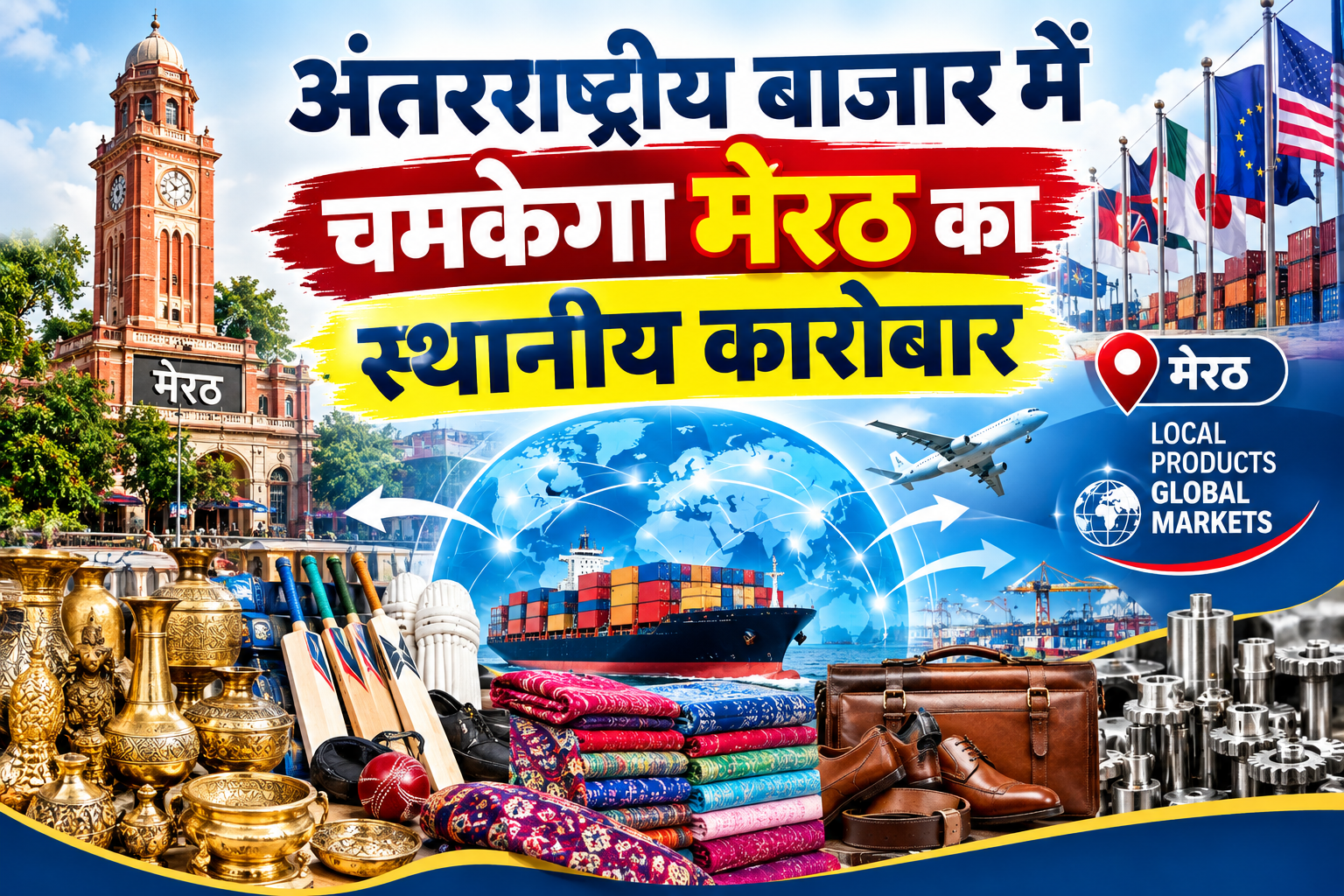 अंतरराष्ट्रीय बाजार में चमकेगा मेरठ का स्थानीय कारोबार